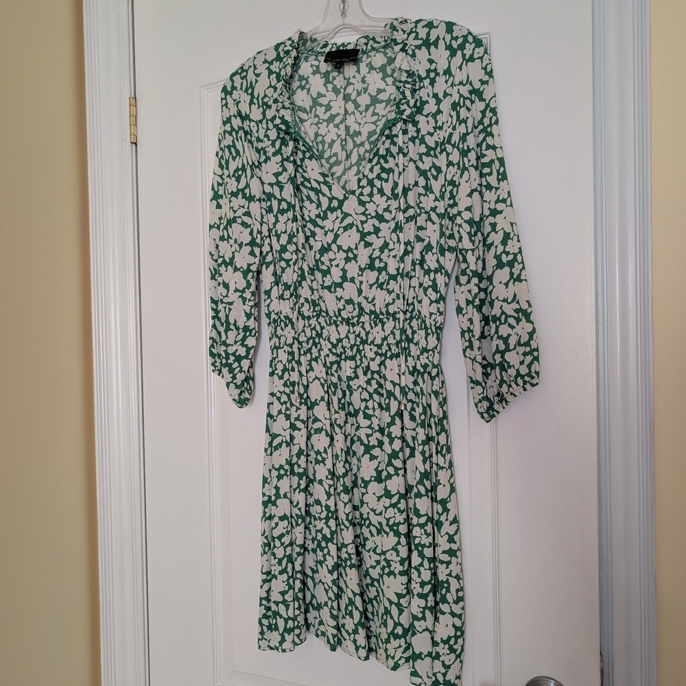 Phase Eight UK 10 Us 6 Floral Green and White Dress - Picture 2 of 10